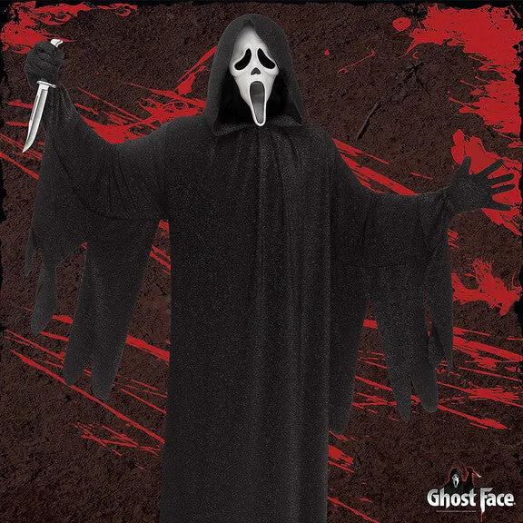 Ghoulish Lights Ghoulish Displays 5' x 5' Ghost Face Backdrop (DISCONTINUED)