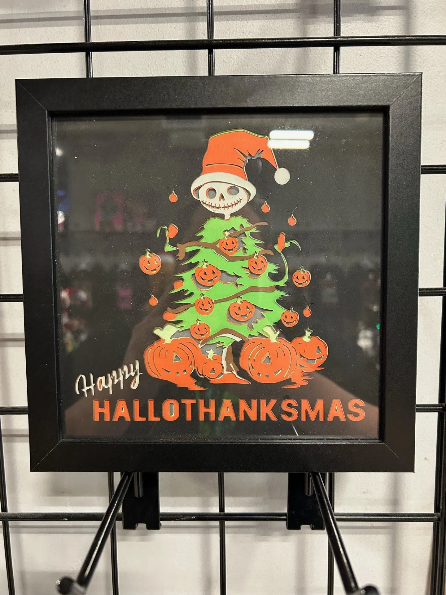 8x8 Happy Hallothanksmas Shadowbox Mystical Accessories Scary Supplies