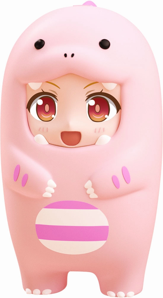 Poseable Figure Miniature Showcase "Face Parts Case" Nendoroid More Pink Dinosaur