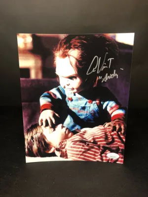 Alex Vincent signed 8x10s with JSA Charming Accents Scary Supplies