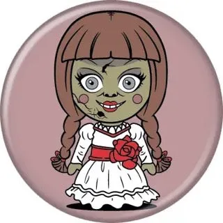 Haunted Treats Annabelle Chibi Buttons 1.25" Round