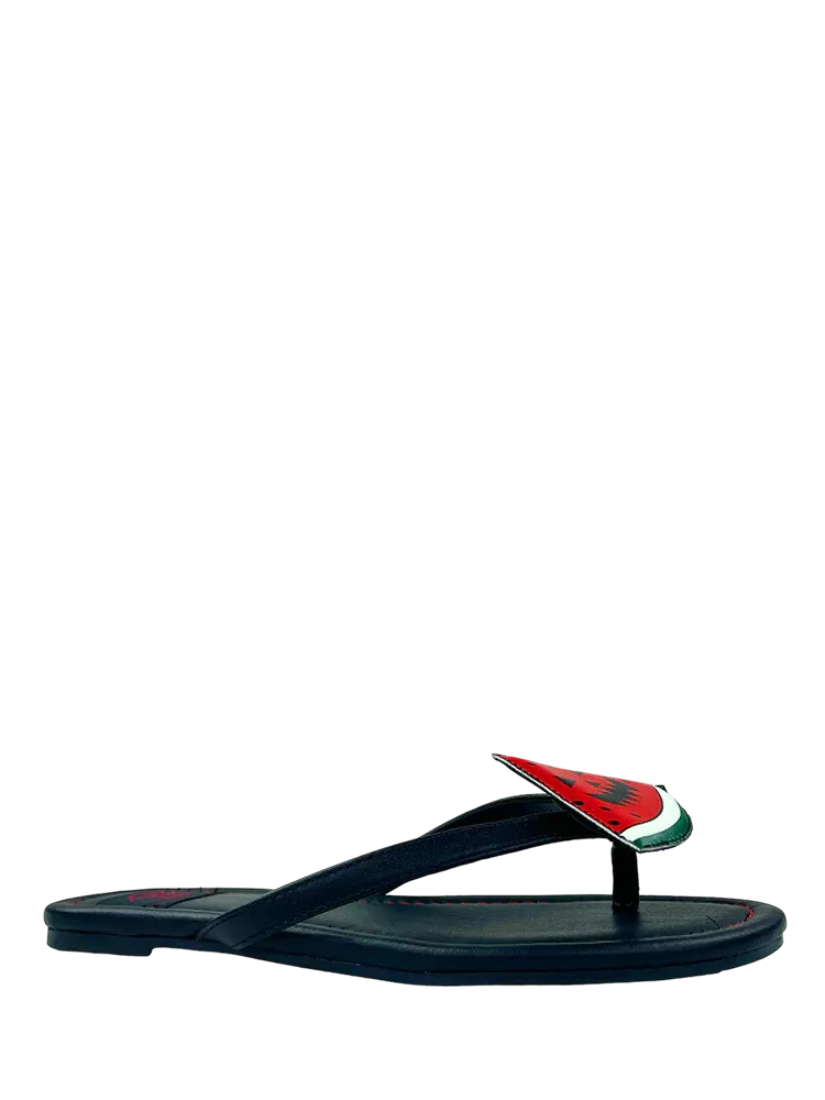 Betty Monster Melon Sandal wedge open - toe