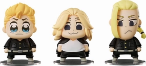 Event Souvenir Chibi Figures "Tokyo Revengers" Hanagaki Takemichi & Sano Manjiro & Ryuguji Ken Bkub Ver.