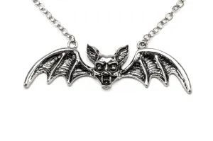 Bat Pendant Necklace Playful Figures