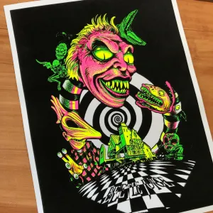 Beetlejuice Blacklight Poster Mystical Party Enchanting Party