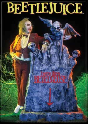 Beetlejuice Here Lies Magnet Fantastic Decorations