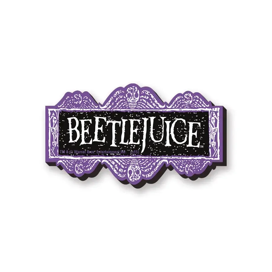 Beetlejuice Logo Funky Chunky Magnet Wicked Displays