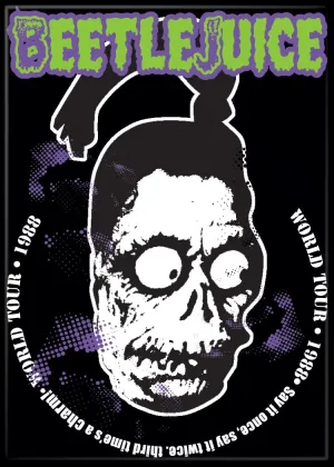 Beetlejuice Shrunken Head Magnet Ghoulish Treats