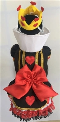 Monster Decorations Playful Supplies Big Bow and Hearts Queen Dress Dog Costume