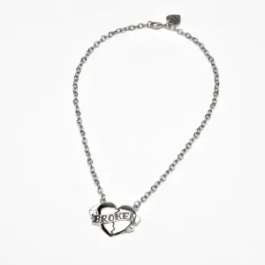 Broken Pendant Necklace Spooky Treats Enchanting Masks