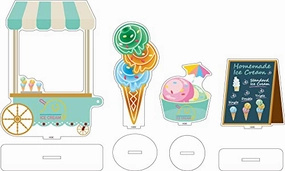 Nendoroid More Acrylic Stand Decorations Ice Cream Parlor World Collector
