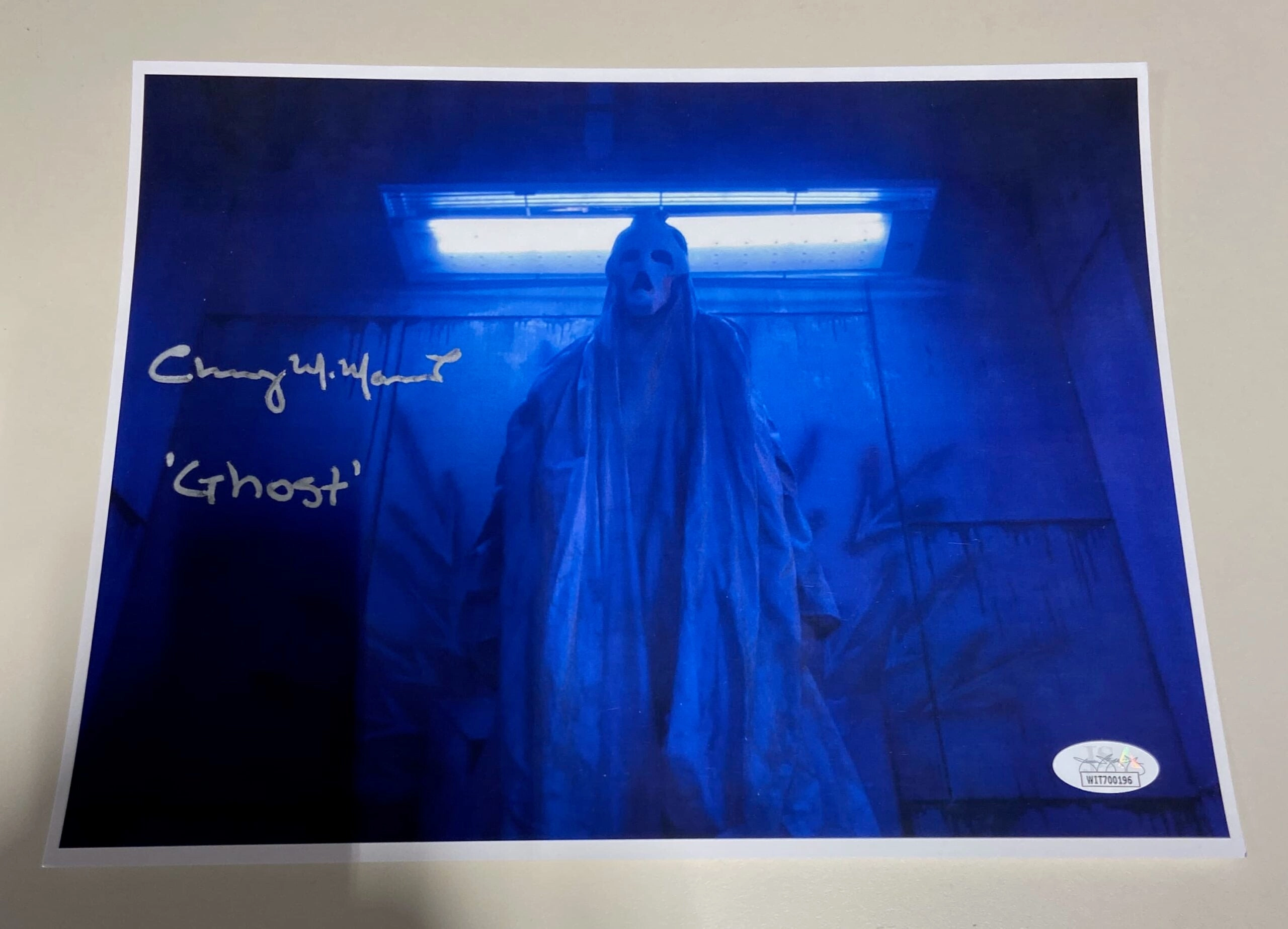 Chaney Morrow Autographed HAUNT 8x10 Photograph (JSA Certified) - Version 2 Mysterious Accents