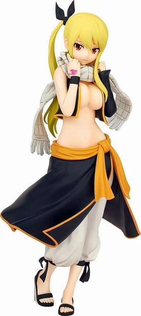 POP UP PARADE "Fairy Tail" Lucy Heartfilia Natsu Costume Ver. L Size Robot Item Chibi Model