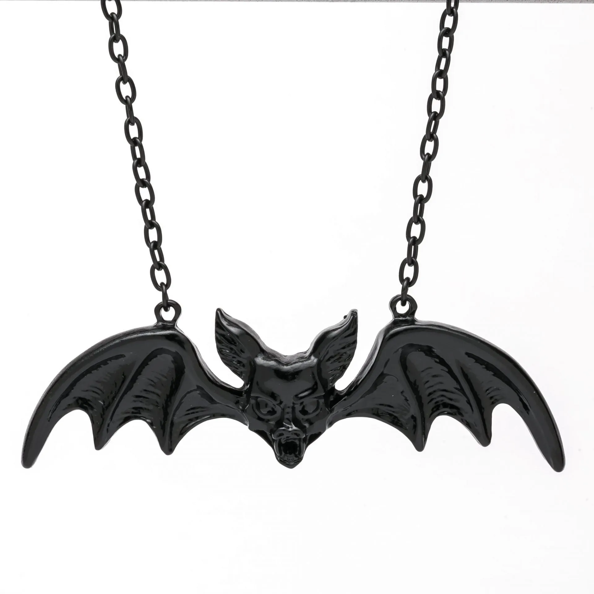 Bat Pendant Black Fantastic Masks Spooky Accessories
