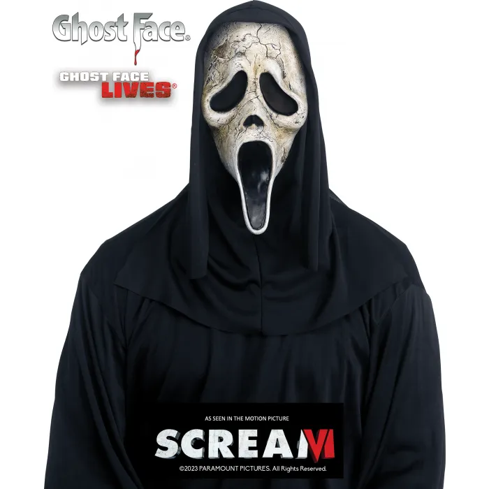 Ghost Face? Aged Mask - As Seen in the Motion Picture SCREAM VI Scary Ornaments