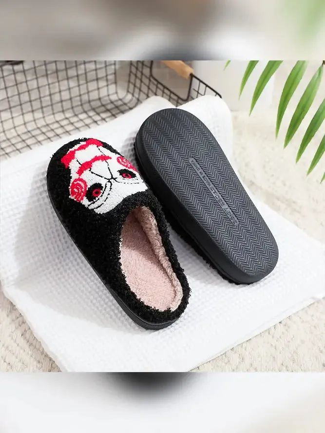 Halloween Billy Fleece Slipper Scary Decorations Enchanting Decor