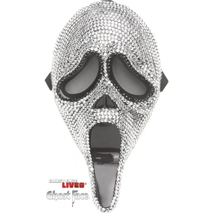 Ghoulish Crafts Monster Displays Deluxe Bling Ghost Face? - Adult