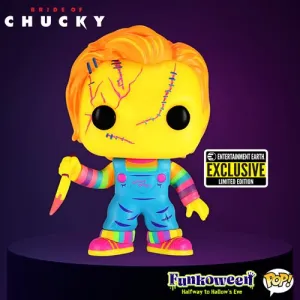 Spooky Decor Child's Play Chucky Black Light Funko Pop! - Entertainment Earth Exclusive