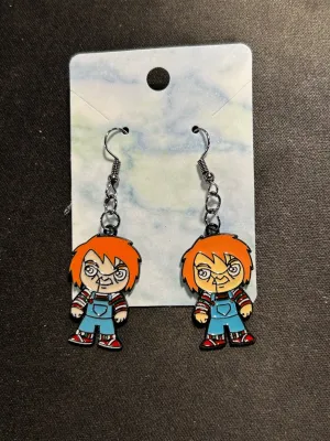 Ghostly Decor Wicked Masks Chucky Full Body Earrings
