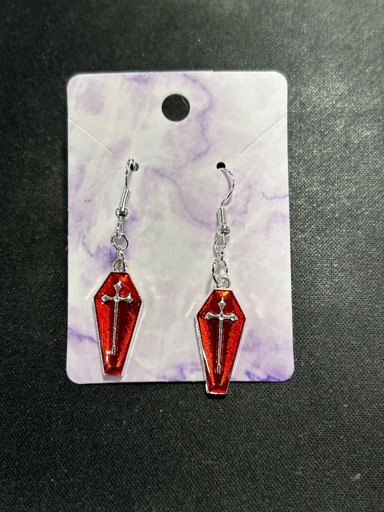 Monster Party Coffin Earrings