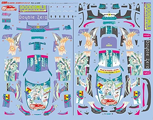 Hatsune Miku GT Project Good Smile Hatsune Miku AMG 2017 SUPER GT Ver. 1/24 Scale Decals Famous Painting