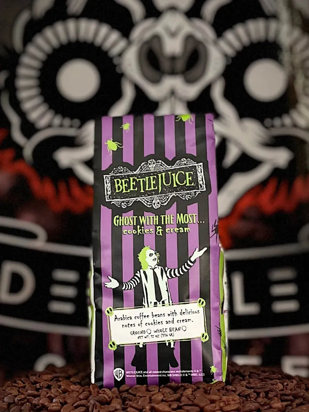 Dead Sled Coffee - Beetlejuice Ghost With The Most Ground Coffee Monster Supplies