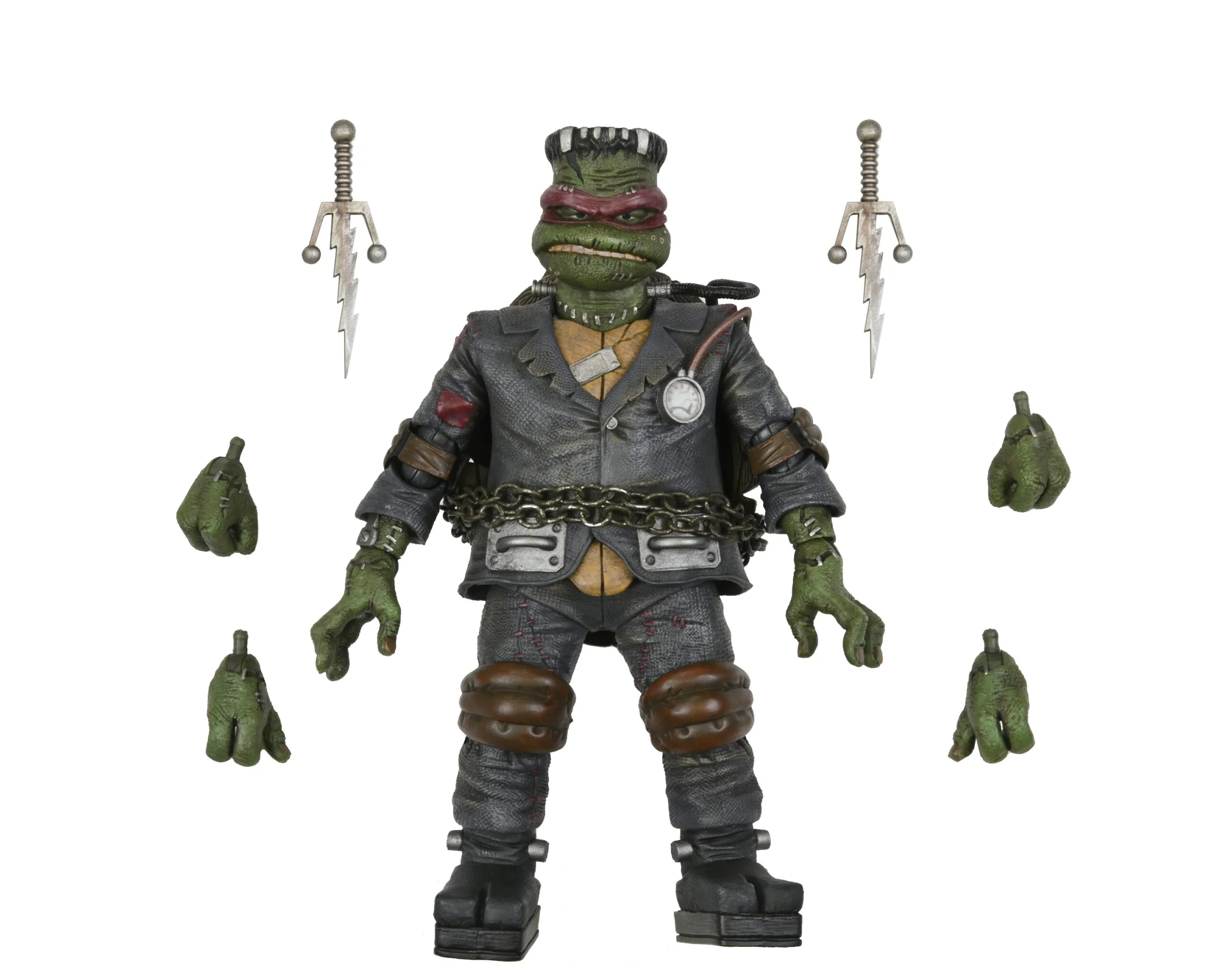 Haunted Supplies Universal Monsters x Teenage Mutant Ninja Turtles Ultimate Raphael as Frankenstein's Monster 7-Inch Scale Action Figure
