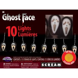 10 Ghost Face? String Lights Mysterious Ornaments