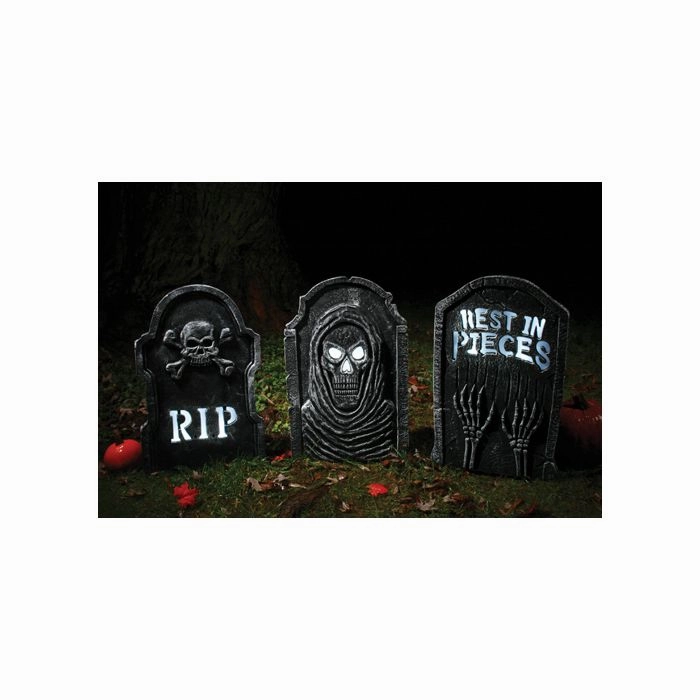 Charming Decorations LED Bone Tombstones