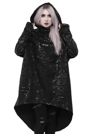 Cult Ritual Hoodie - Black Reinforced Hemline