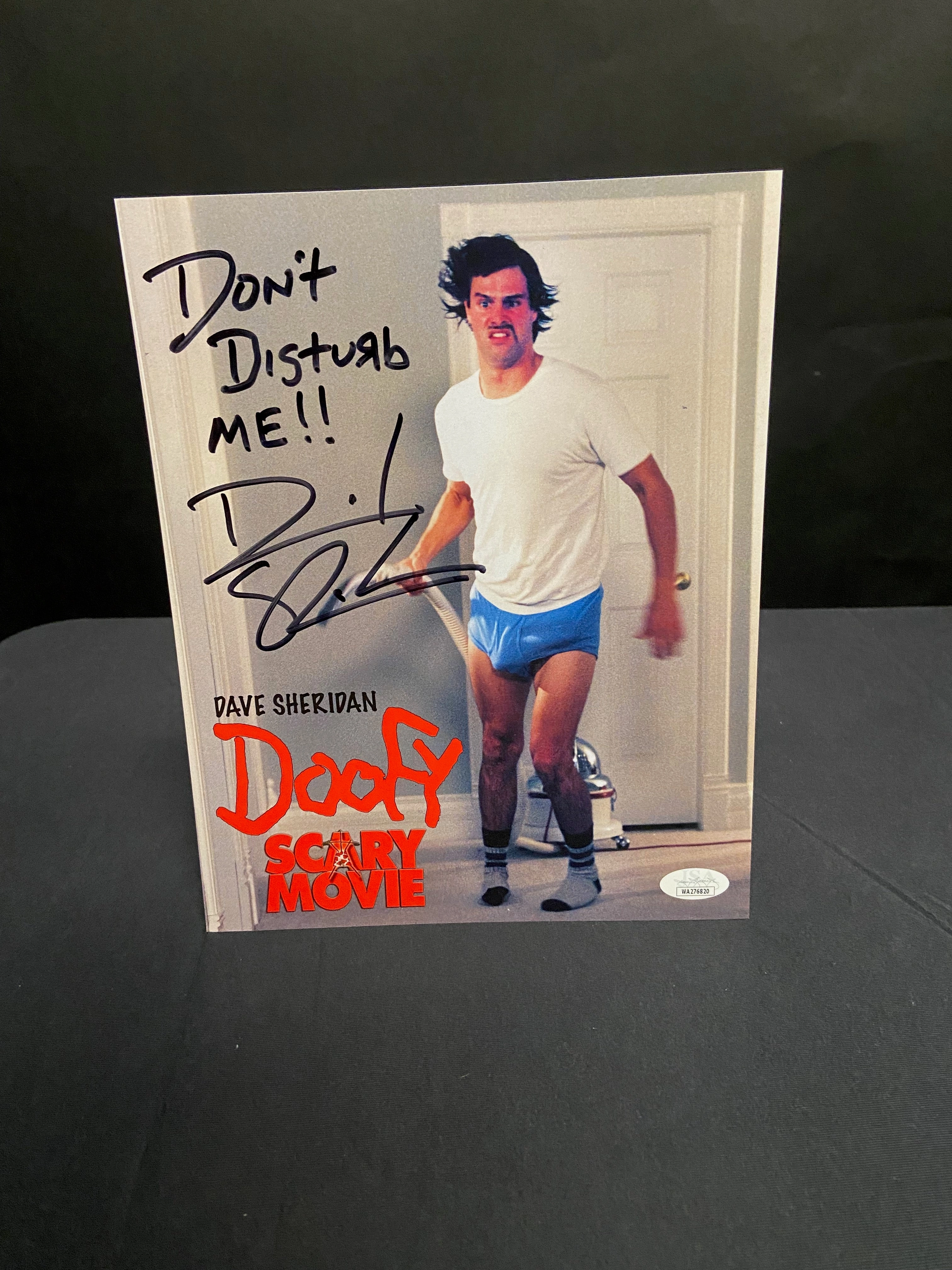 Dave Sheridan Signed Scary Movie 8x10 Photo (JSA Certified) - V3 Monster Party