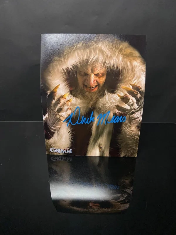 Ghoulish Party Derek Mears Signed 8x10 GRIMM Krampus (JSA Certified)