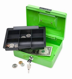 My First Business Kids' Metal Cash Lockbox Pattern Making