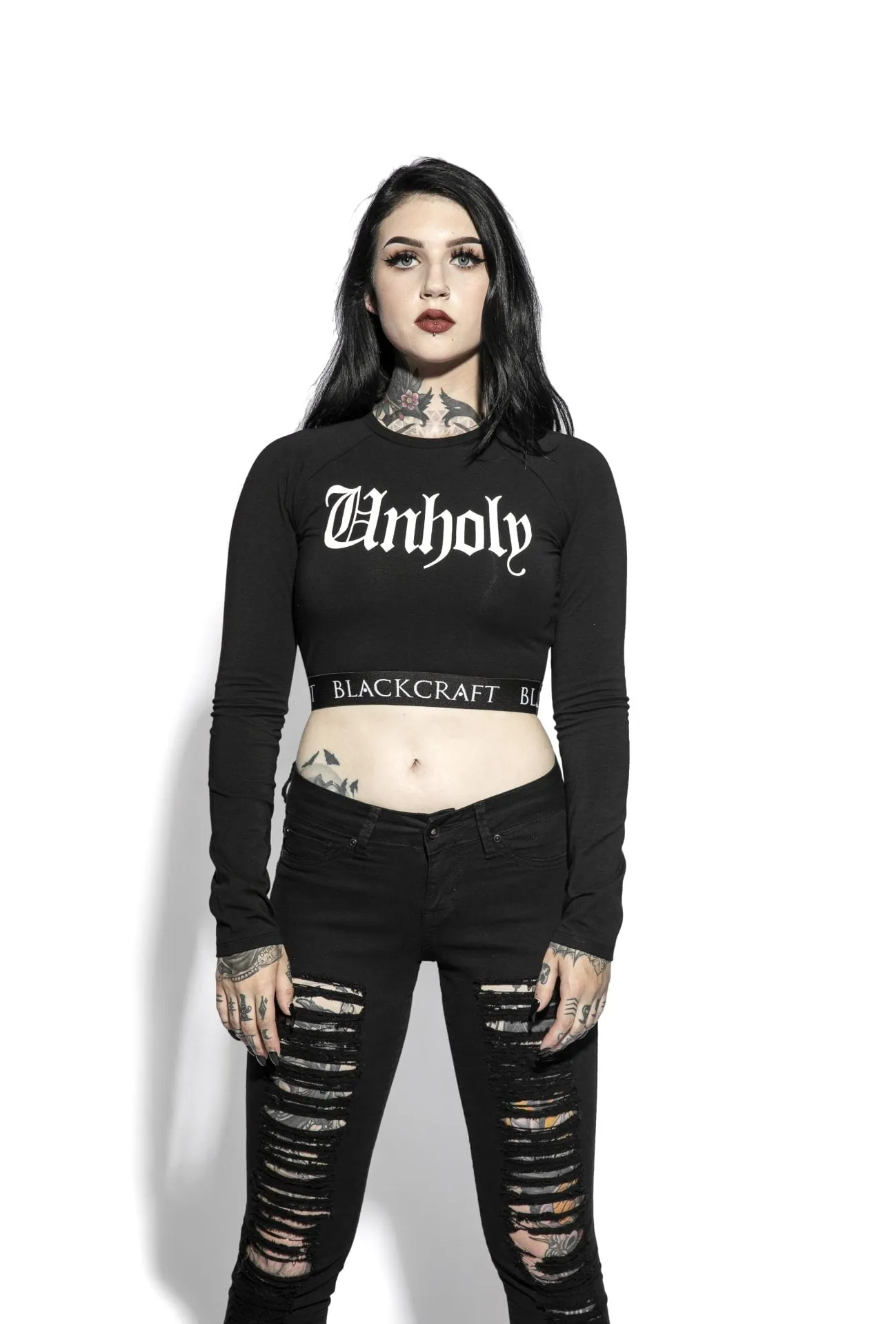 Unholy - Women's Long Sleeve Crop NonChafe Lining