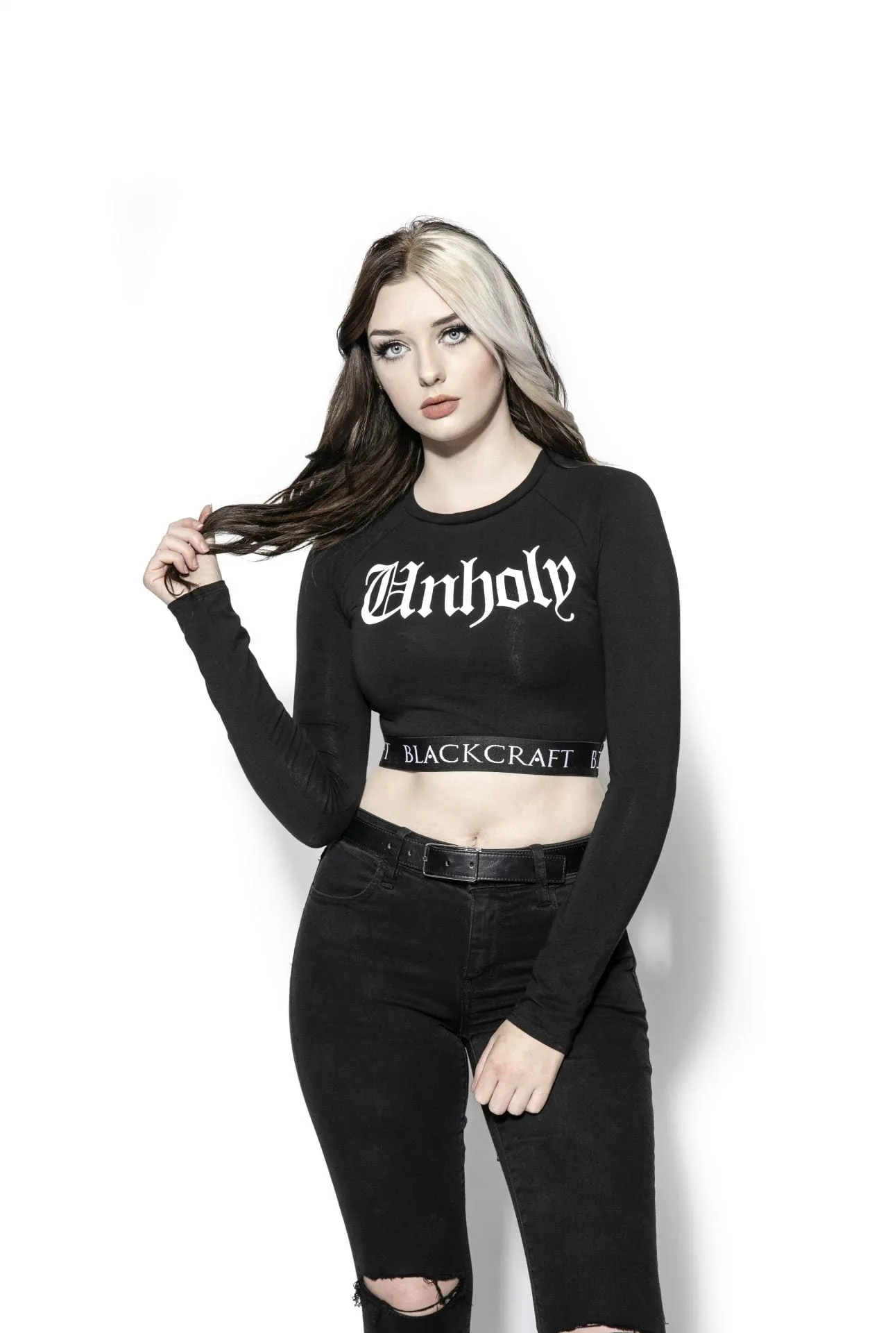 BambooBlend Unholy - Women's Long Sleeve Crop