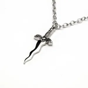Scary Treats Frightening Displays Dagger Pendant Necklace