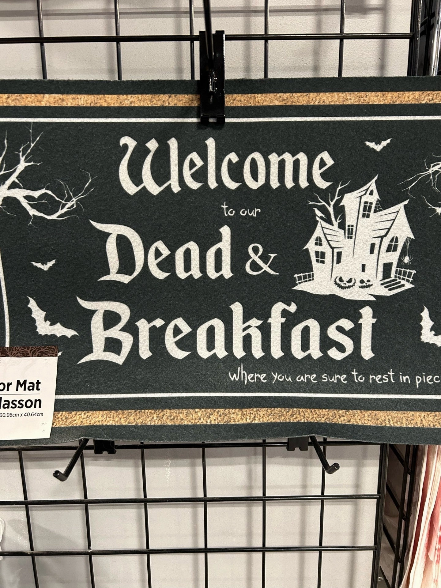 Ghostly Decor Halloween Door mat