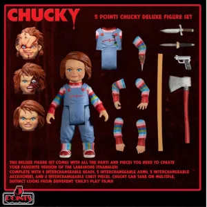 5 Points Chucky Deluxe Action Figure Set Ghoulish Decor