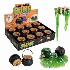 Eerie Displays Halloween Cauldron Slime with Mix-in Eyes