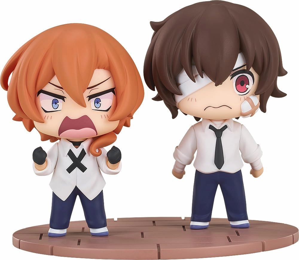 Chibi Figure "Bungo Stray Dogs Wan!" Dazai Osamu & Nakahara Chuya Fourteen-Year-Old Ver. Dining Table