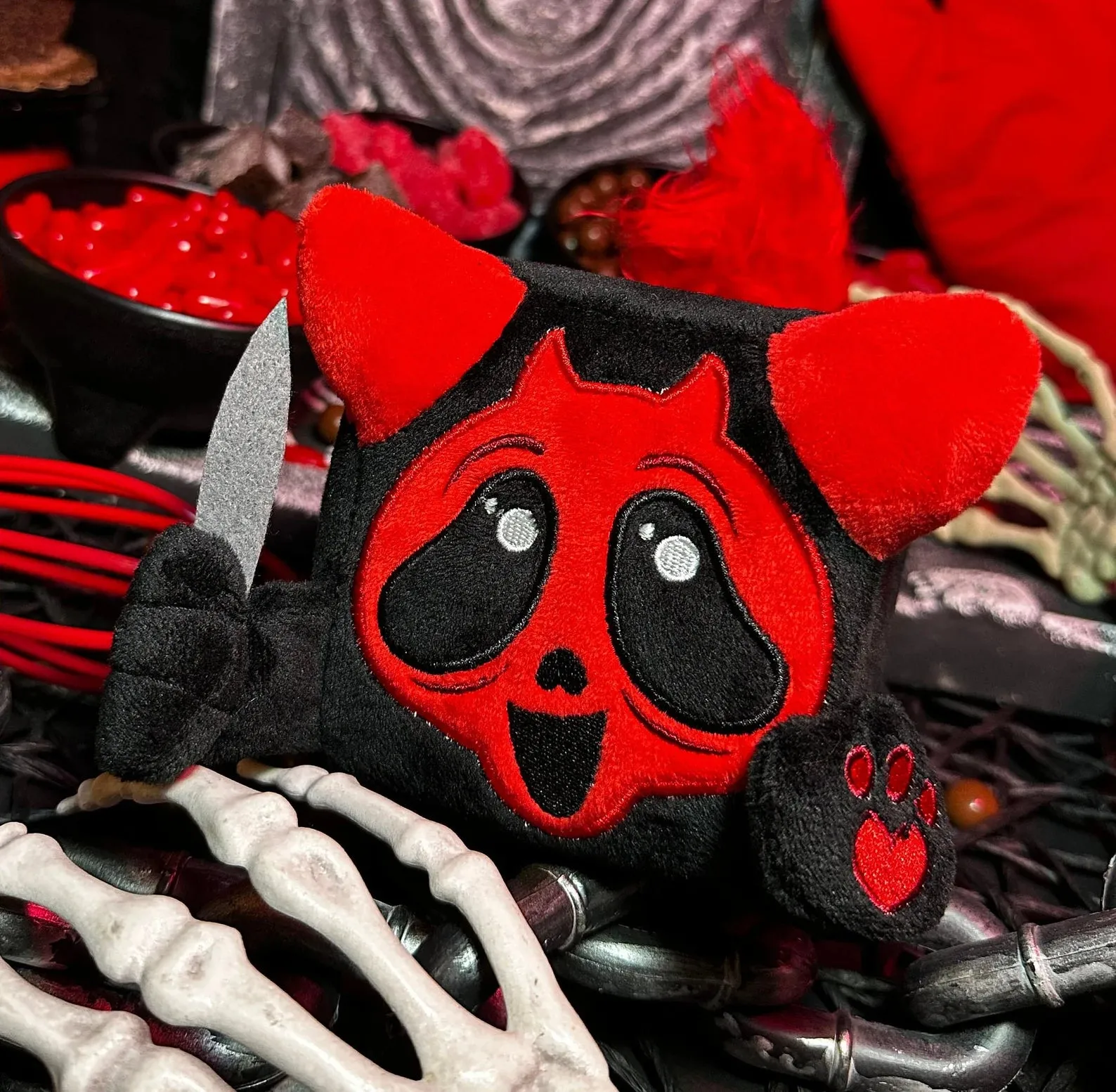 Squaredy Cats - Black Cherry GhostPuss Frightening Accessories