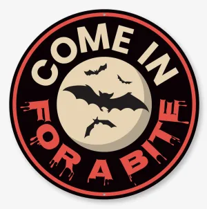 Scary Displays Wicked Accessories Come in for a Bite Metal Circle Sign