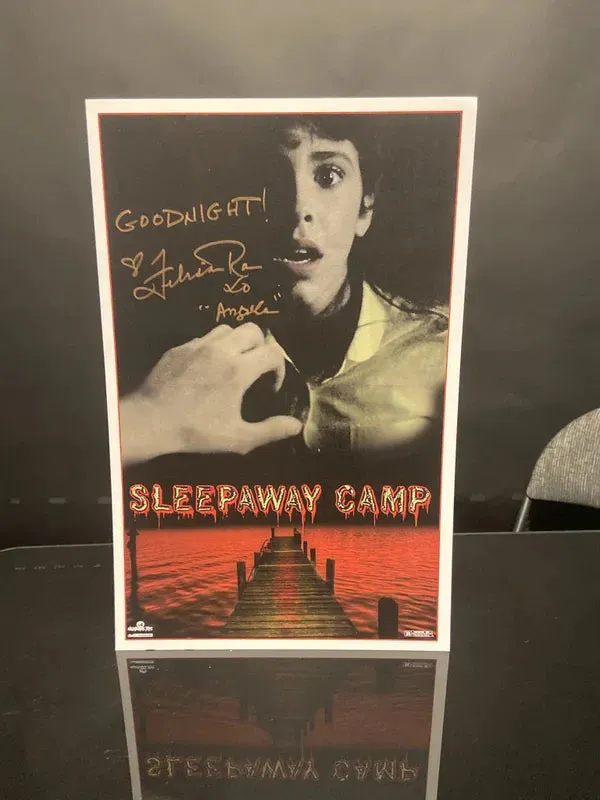 Ghostly Masks Felissa Rose Signed Sleepaway Camp 11X17 Print (JSA Certified)