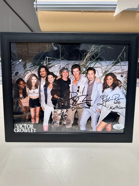 Playful Decor Creepy Designs Felissa Rose and Dave Sheridan Signed Victor Crowley 8x10 Photo JSA Certified Framed
