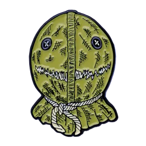 Trick r Treat Sam Burlap Enamel Pin Festive Masks