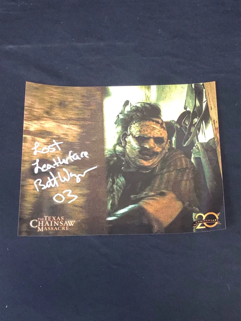 Brett Wagner Signed Texas Chainsaw Massacre 8x10 V1 Haunted Accessories Wicked Lights