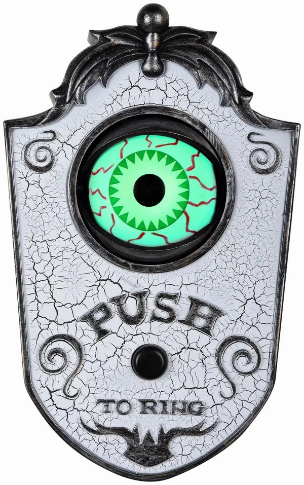 Animated Doorbell - Eyeball (White) Enchanting Accents
