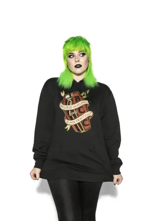 AntiPilling Finish Casual Tee Coffin Skeleton - Hooded Pullover Sweater