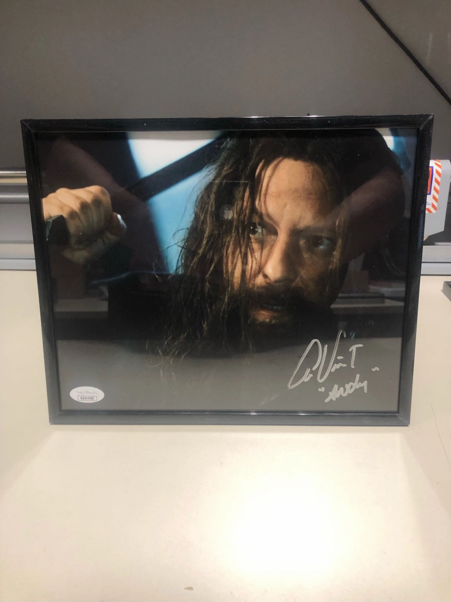 Eerie Masks Ghostly Treats Framed Alex Vincent signed Chucky 8x10 with JSA V1