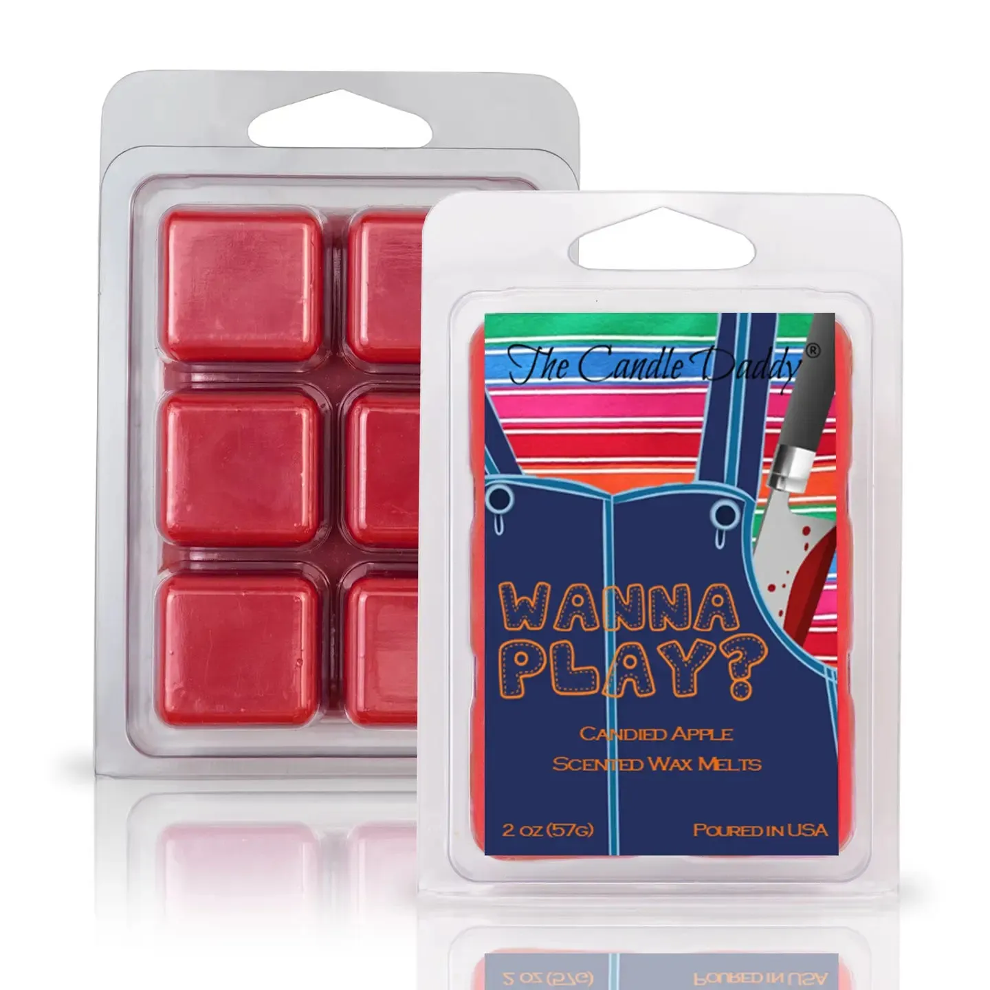 Funny Fall Halloween - Wanna Play? - Candy Apple Waxmelt Spooky Crafts